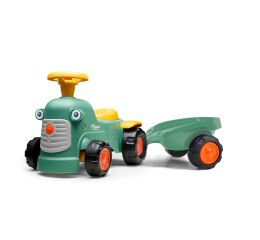 Falk traktor baby Maurice zelený vintage s přívěsem