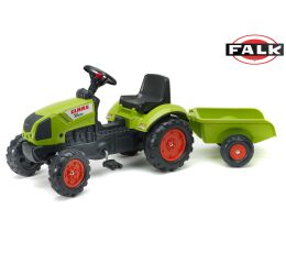 Šlapací traktor Claas Arion s vlečkou