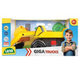 GIGA TRUCKS bagr, okrasný kartón