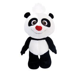 Panda plyšová s červeným nosem 15 cm