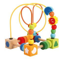 Labyrint s korálky dřevěný 16cm