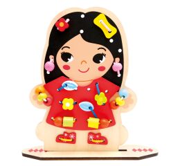 Zábavné oblékání navlékání 60 dílků