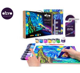 OKTO – 3D malba „Hvězdná noc“ (30 × 40 cm)