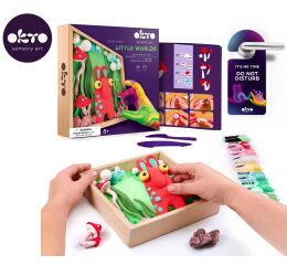 OKTO Modelování Malý svět v rámečku motiv "Skřítek" 21x21 cm