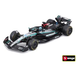 Bburago 1:43 RACE Formula F1 - Mercedes-AMG F1 W15 Performance (2024) #63 (George Russel) with drive