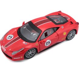 Bburago Ferrari Racing 458 Challenge červená 1:24