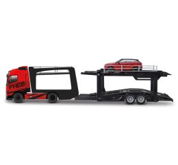 Bburago 1:43 STR FIRE Multicar Carrier - Volvo FH16 w/Land Rover LRX Concept