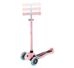 Globber Koloběžka dětská tříkolečková Primo Lights V2 Pastel Pink svítící kolečka