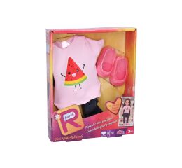 Addo Obleček - Tropické tričko a džíny - meloun