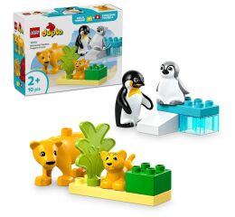 LEGO® DUPLO® 10442 Rodinky divokých zvířat: Tučňáci a lvi