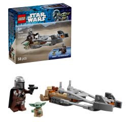 LEGO® Star Wars™ 75436 Mandalorian a Grogu a spídrová motorka
