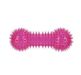 Hračka pro mazlíčky Kost pískací pro psy růžová 15 cm