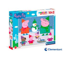 Clementoni - Puzzle Maxi 104 Prasátko Peppa