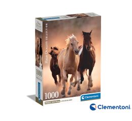 Clementoni - Puzzle 1000 Běžící koně