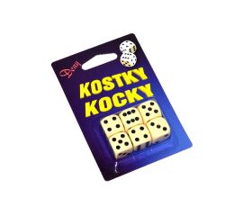 Kostky hrací 1,5 v krabičce 6ks