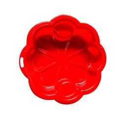 Pískoviště květina - červené 107x107 cm