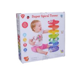 Spirála s míčky duhová 37 cm