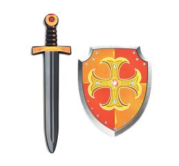 Meč a štít pěnový set 42,5 cm