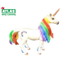 E - Figurka Jednorožec s duhovou hřívou 13 cm