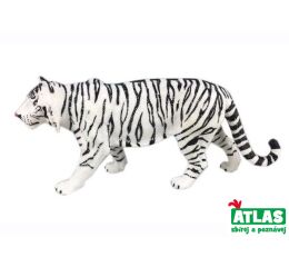 D - Figurka Tygr indický bílý 16 cm