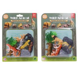 Zvířátka divoká figurky set 10 ks 6 cm