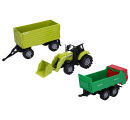 Traktor na setrvačník s efekty set s přívěsem 15 cm