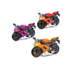 Motorka na zpětné natažení s efekty 16cm