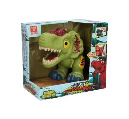 Dinosaurus s efekty zelený 26x18x13 cm