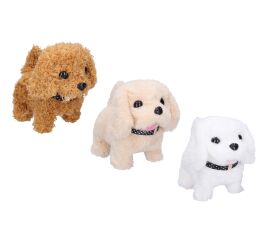 Pes chodící s efekty 16 cm