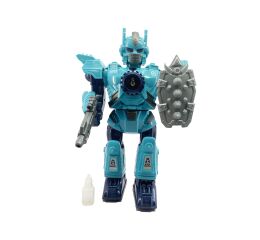 Robot MECHA s efekty páry modrý 32 cm