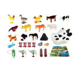 Batoh se zvířátky farma 27x17x19 cm