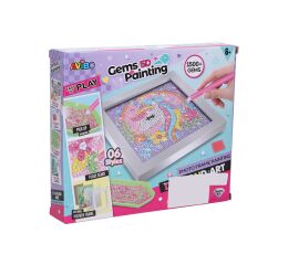 Kreativní set obraz s kamínky lama 17cm