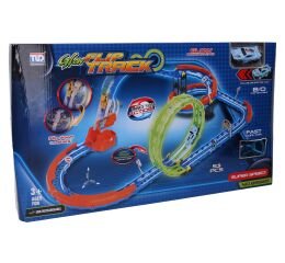 Dráha se svítícím autíčkem 88x27x48 cm