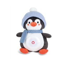 Usínáček svítící s hudbou tučňák 29cm