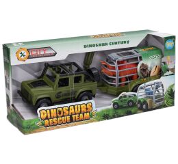Auto šroubovací s vlečkou a dinosaurem 34 cm