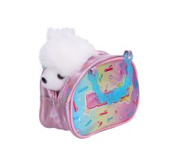 Pes plyšový v tašce 16 cm