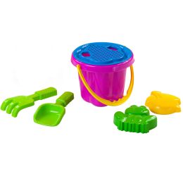 Sada na písek s kyblíkem a sítkem 16 cm