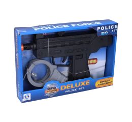 Pistole - Policejní samopal s pouty set 24 cm