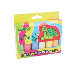 Křídy chodníkové barevné 6ks