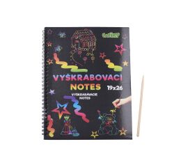 Vyškrabovací notes 26x19cm / 10 listů