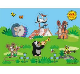 Vkládačka kapela dřevěná Krtek 29,5x21 cm