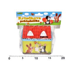 Pokladnička domeček Krtek 12x9,5x10,5 cm
