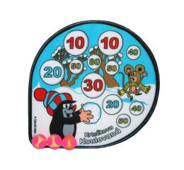 Krteček terč - suchý zip Zimní hrátky