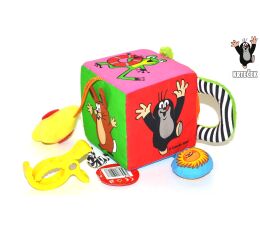 Textilní multi kostka Krtek 10 cm