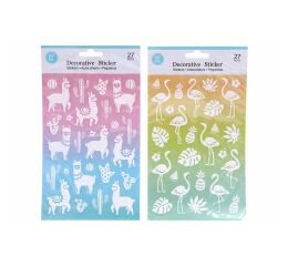 Nálepky 14,6 x 25,5cm glitter