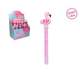 Bublifuk plameňák s píšťalkou 37 cm