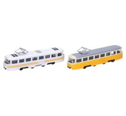 Tramvaj kovová s efekty 16 cm