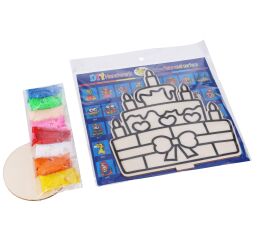 Kreativní set, obrázek + kuličková modelína