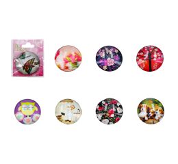 Skleněný 3D magnet MIX