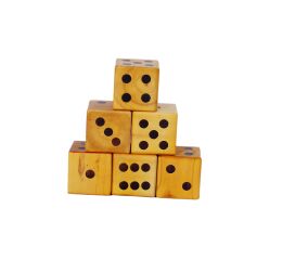 Kostky hrací 9 cm 6 ks